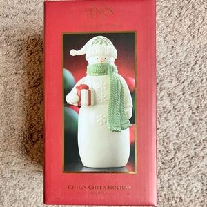 Lenox Chilly Cheer Holiday Snowman - New in Box
